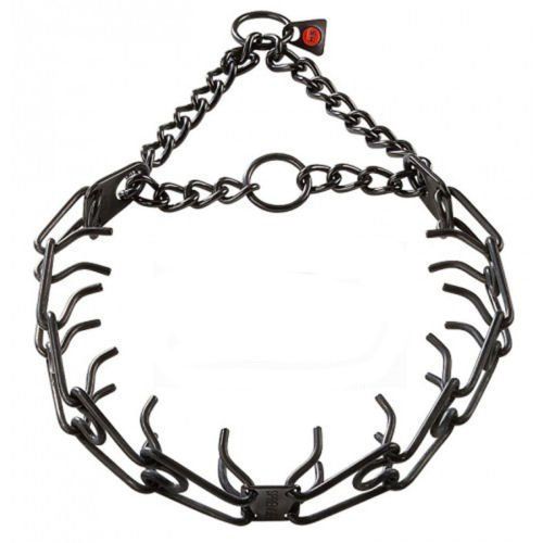 Herm Sprenger Black Stainless Steel Prong Martingale Collar